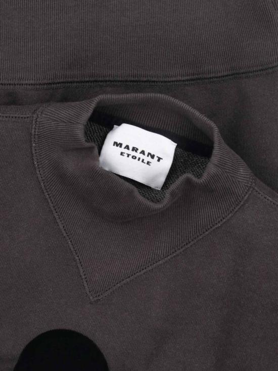 25FW 이자벨마랑에뚜왈 모비 로고 스웨트셔츠 SW0003FA A1M07E02FK Black - ISABEL MARANT ETOILE