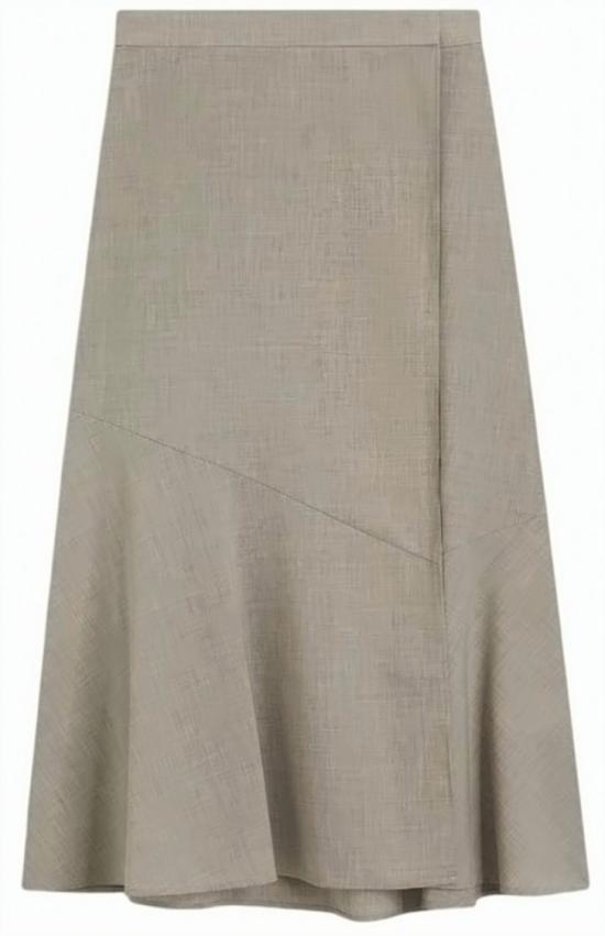 26SS 보스 미디 스커트 50554968 VULERAN 275 Grey