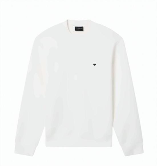 26SS 엠포리오 아르마니 긴팔 티셔츠 EM004533 AF10013 U0003 White