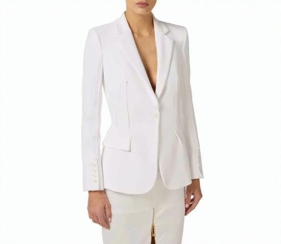 26SS 엘리자베타프랜치 자켓 GI21661E2 360 White - ELISABETTA FRANCHI