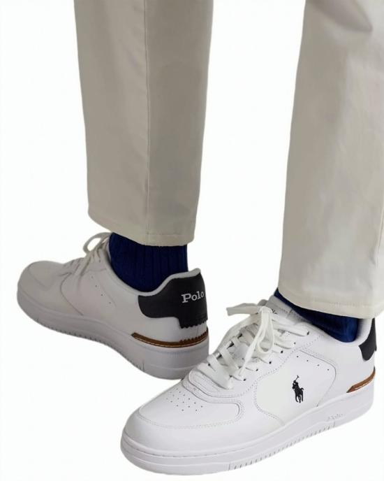 26SS 폴로 랄프로렌 스니커즈 MASTERS WHITE NAVY PP White - POLO RALPH LAUREN