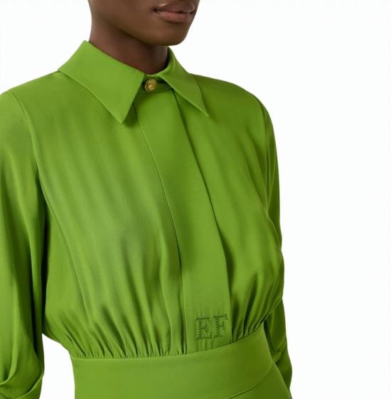 26SS 엘리자베타프랜치 미디 원피스 AB92361E2 EV3 Green - ELISABETTA FRANCHI