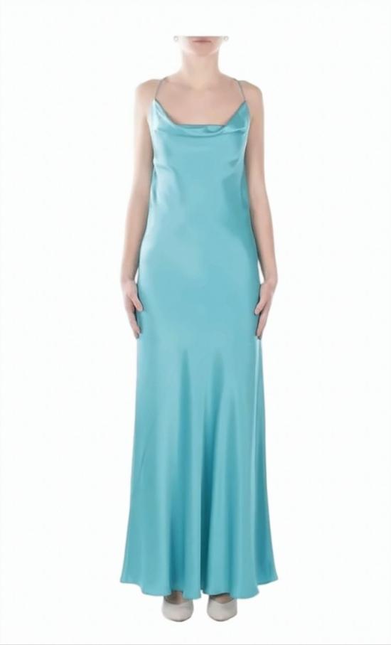 26SS 핑코 롱 원피스 106587 A1Y5 V76 Blue - PINKO