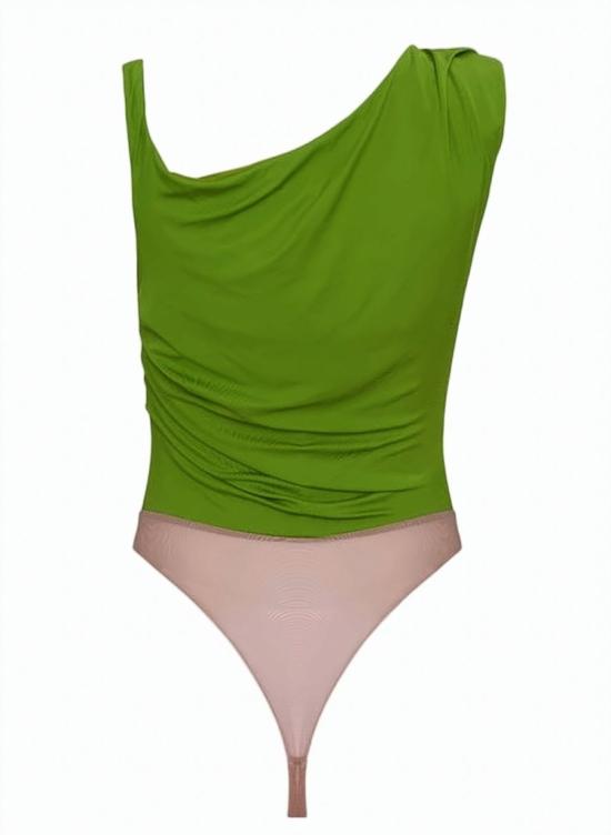 26SS 엘리자베타프랜치 바디수트 티셔츠 BO01361E2 EV3 Green - ELISABETTA FRANCHI