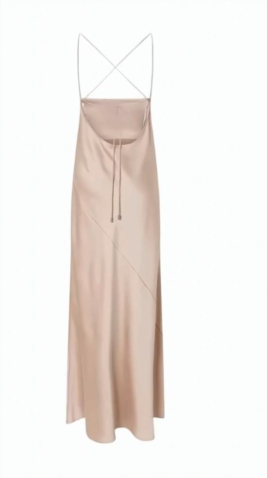 26SS 핑코 롱 원피스 106587 A1Y5 Q35 Neutrals - PINKO