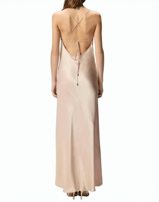 26SS 핑코 롱 원피스 106587 A1Y5 Q35 Neutrals - PINKO