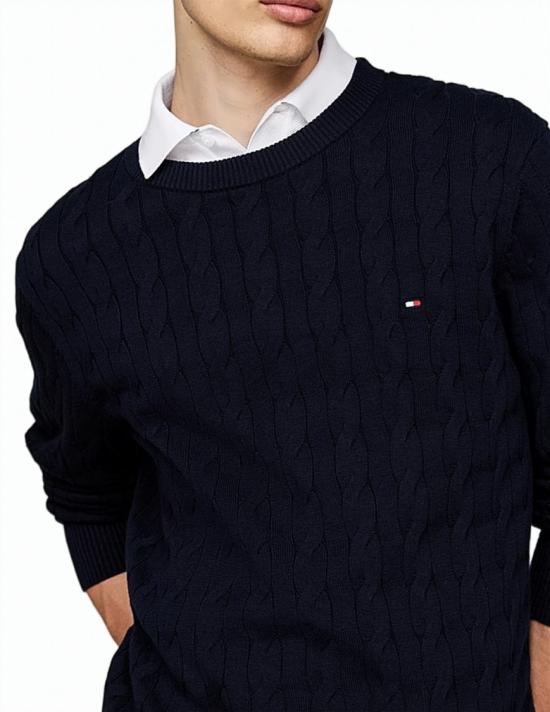  타미힐피거 스웨터 MW0MW33132DW5 DW5 Black - TOMMY HILFIGER