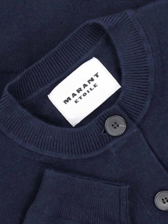  이자벨마랑에뚜왈 뉴턴 코튼 가디건 CA0040FA A1X05E30MI Blue - ISABEL MARANT ETOILE