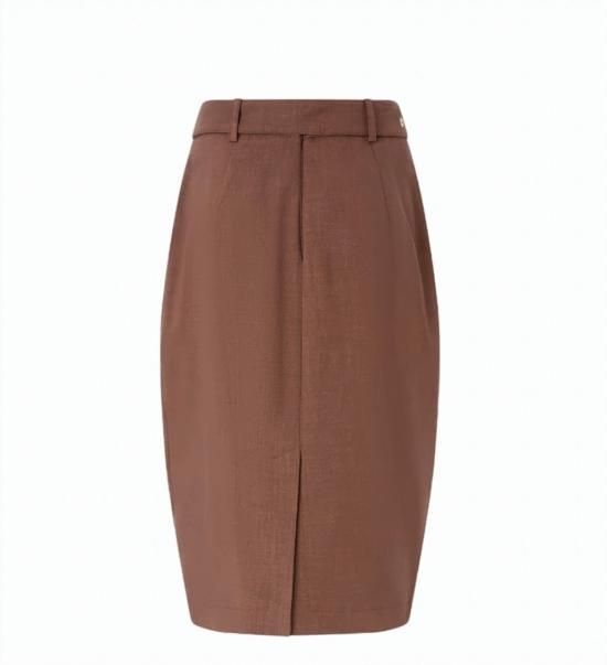 26SS 핑코 미디 스커트 106449 A2W6 L78 Brown - PINKO