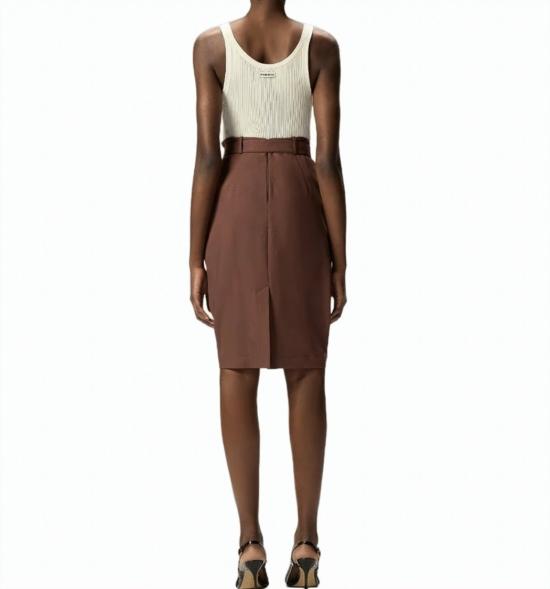 26SS 핑코 미디 스커트 106449 A2W6 L78 Brown - PINKO