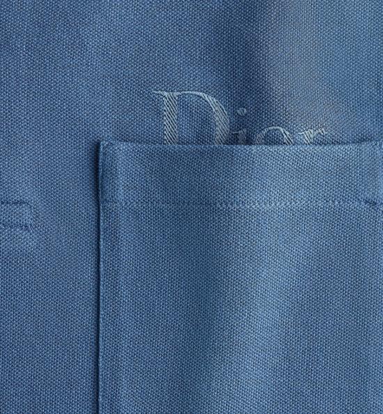 26FW 디올 폴로 티셔츠 683J820A3040 Blue - DIOR