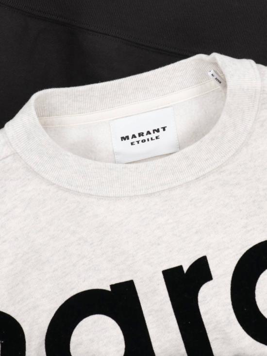  이자벨마랑에뚜왈 휴스턴 투톤 마랑 스웨트셔츠 SW0006FA A1M08E02FK Black - ISABEL MARANT ETOILE
