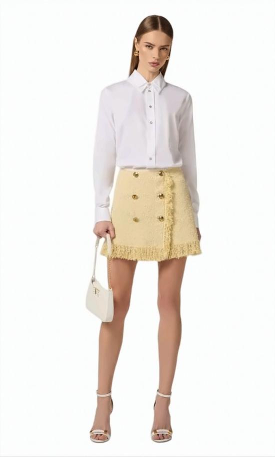 26SS 엘리자베타프랜치 셔츠 CA12561E2 100 White - ELISABETTA FRANCHI