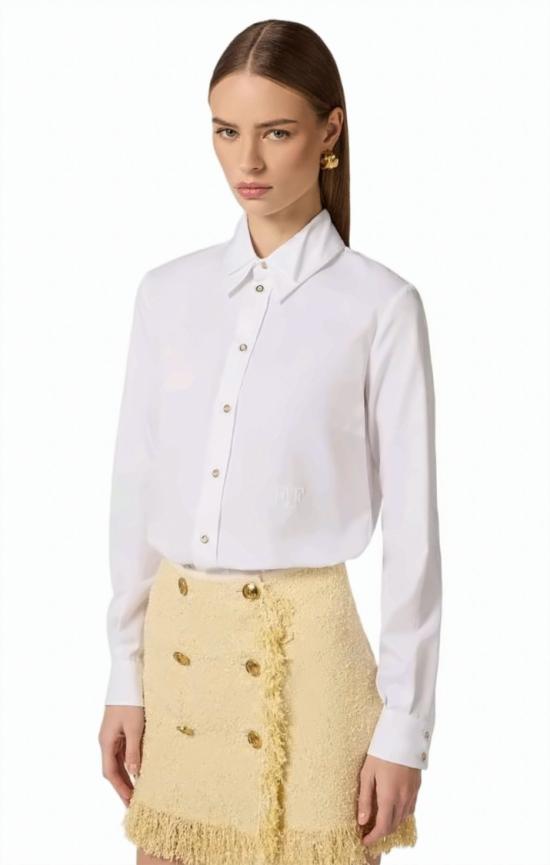 26SS 엘리자베타프랜치 셔츠 CA12561E2 100 White - ELISABETTA FRANCHI