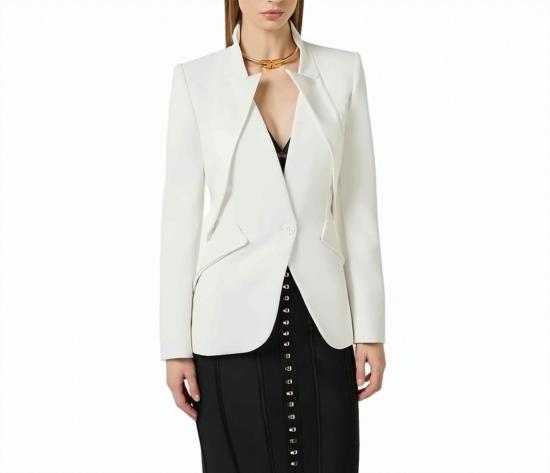 26SS 엘리자베타프랜치 자켓 GI19261E2 360 White - ELISABETTA FRANCHI