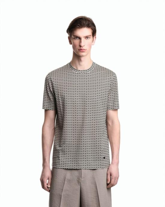 26SS 엠포리오 아르마니 반팔 티셔츠 EM005270 AF24857 F1197 Grey - EMPORIO ARMANI