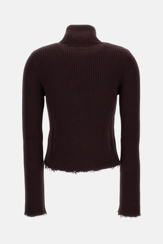 26FW MM6 메종마르지엘라 가디건 S52AM0309M13039144 Burgundy - MM6 MAISON MARGIELA