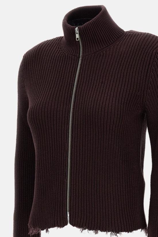 26FW MM6 메종마르지엘라 가디건 S52AM0309M13039144 Burgundy - MM6 MAISON MARGIELA
