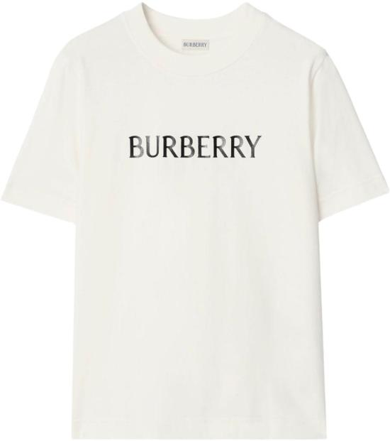 26SS 버버리 로고 코튼 티셔츠 8118978B7078 WHITE