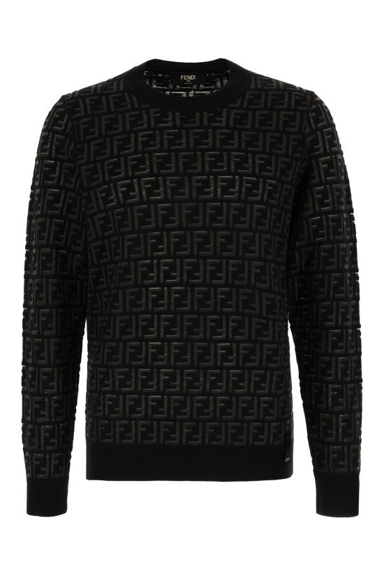 26SS 펜디 스웨터 FZY063 AAUQ F0QA1 BLACK DOM