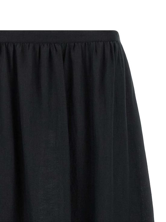 26SS 키톤 롱 스커트 D61215H0969003001 Black - KITON