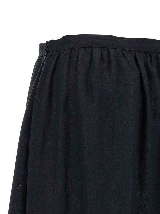 26SS 키톤 롱 스커트 D61215H0969003001 Black - KITON