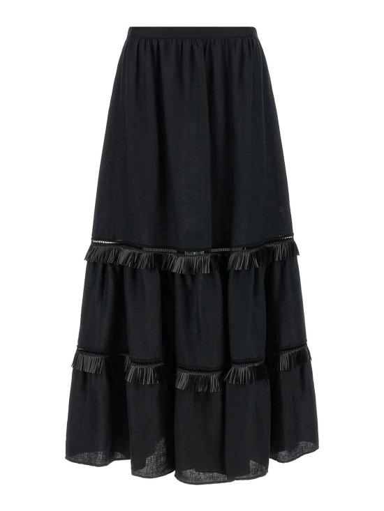 26SS 키톤 롱 스커트 D61215H0969003001 Black