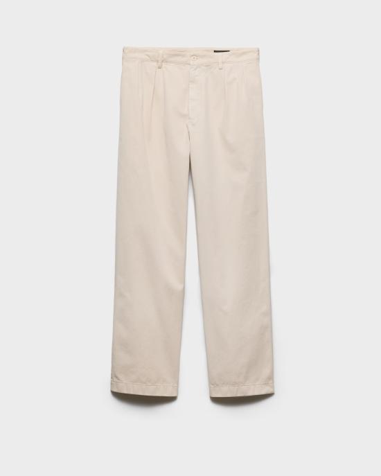 26FW 프라다 스트레이트 팬츠 UP0434192AF0036 S OOO Beige