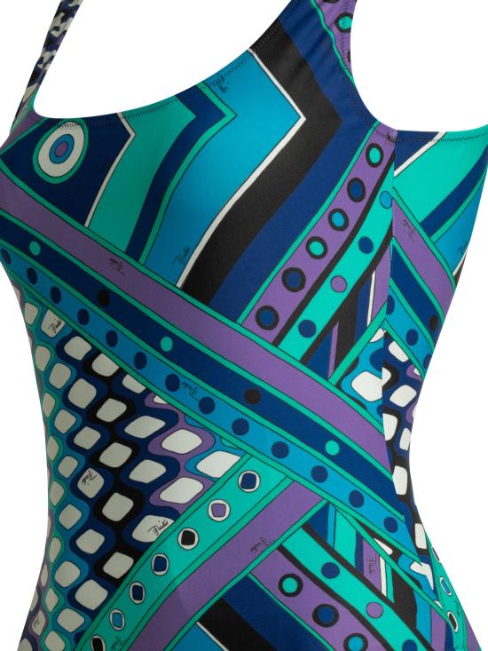 26SS 푸찌 원피스 수영복 6HMC806H895P20 Blue - PUCCI