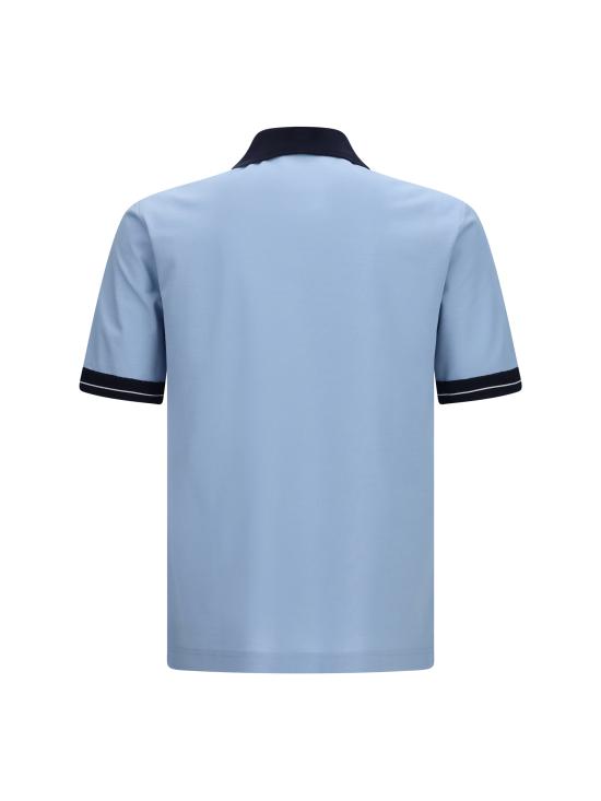 26FW 살바토레 페라가모 폴로 티셔츠 793826 007 LIGHT BLUE - SALVATORE FERRAGAMO