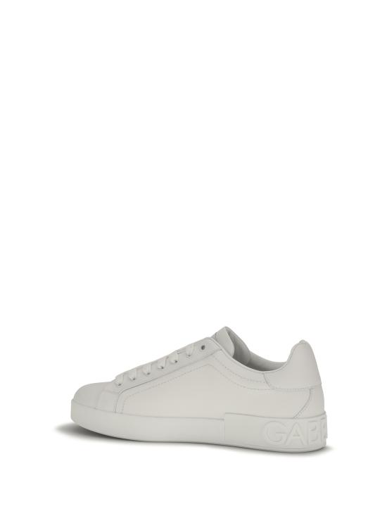 26FW 돌체앤가바나 카프스킨 포르토피노 스니커즈 CS1772A1065 80001 WHITE - DOLCE & GABBANA