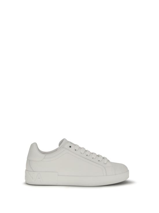26FW 돌체앤가바나 카프스킨 포르토피노 스니커즈 CS1772A1065 80001 WHITE