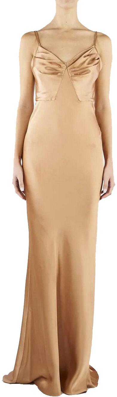 26SS 엘리자베타프랜치 롱 원피스 ABR3362E2EV8 BEIGE - ELISABETTA FRANCHI