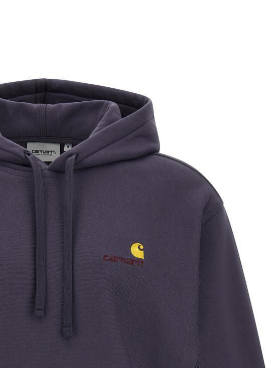 26FW 칼하트 WIP 후드 아메리칸 스크립트 스웨트셔츠 I0282793RIXX Purple - CARHARTT WIP