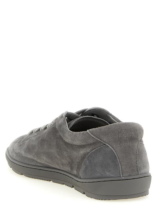 26SS 브루넬로 쿠치넬리 라이트 웨이트 스웨이드 스니커즈 MZUCAHN345C8867 Gray - BRUNELLO CUCINELLI