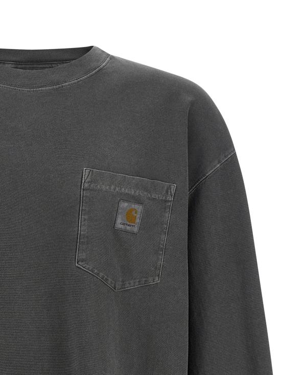 26FW 칼하트 WIP 긴팔 티셔츠 I03686289GD Black - CARHARTT WIP