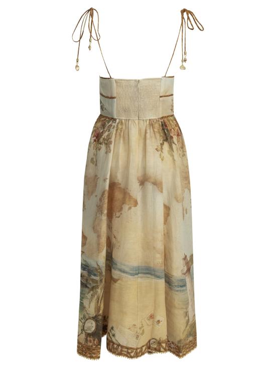26FW 짐머만 미디 원피스 7895DSS263ISMB Beige - ZIMMERMANN