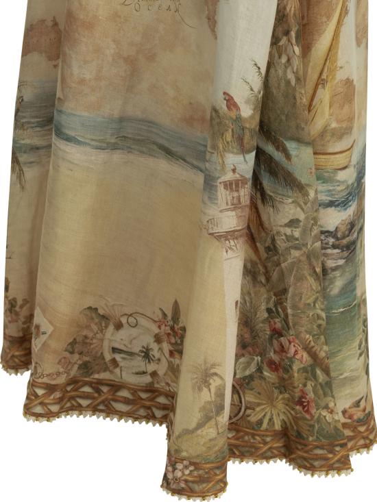 26FW 짐머만 미디 원피스 7895DSS263ISMB Beige - ZIMMERMANN