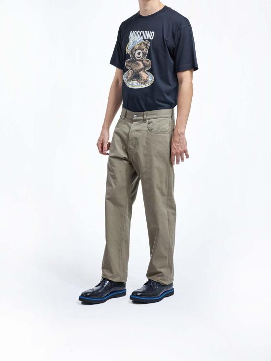 25FW 모스키노 스트레이트 팬츠 33652180426 Brown - MOSCHINO