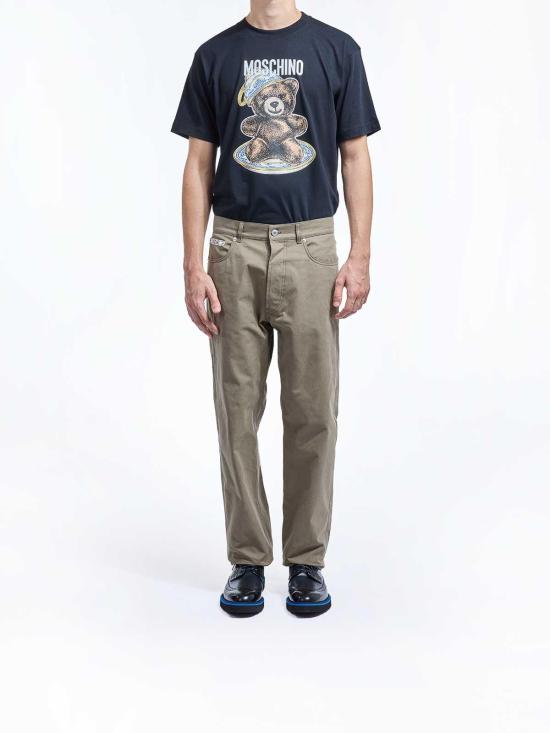 25FW 모스키노 스트레이트 팬츠 33652180426 Brown - MOSCHINO