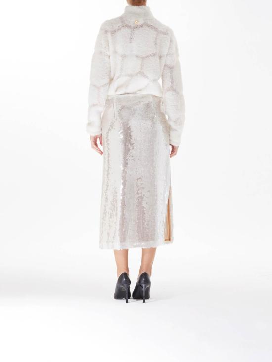  제니 미디 스커트 77AJE374N0458BIANCO White - GENNY