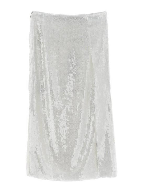  제니 미디 스커트 77AJE374N0458BIANCO White