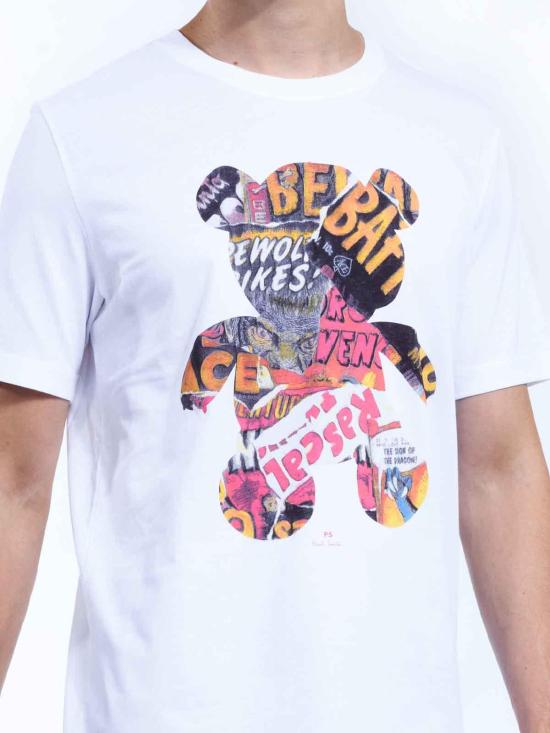 25FW PS 바이 폴스미스 반팔 티셔츠 M2R011RTP526101 White - PS BY PAUL SMITH
