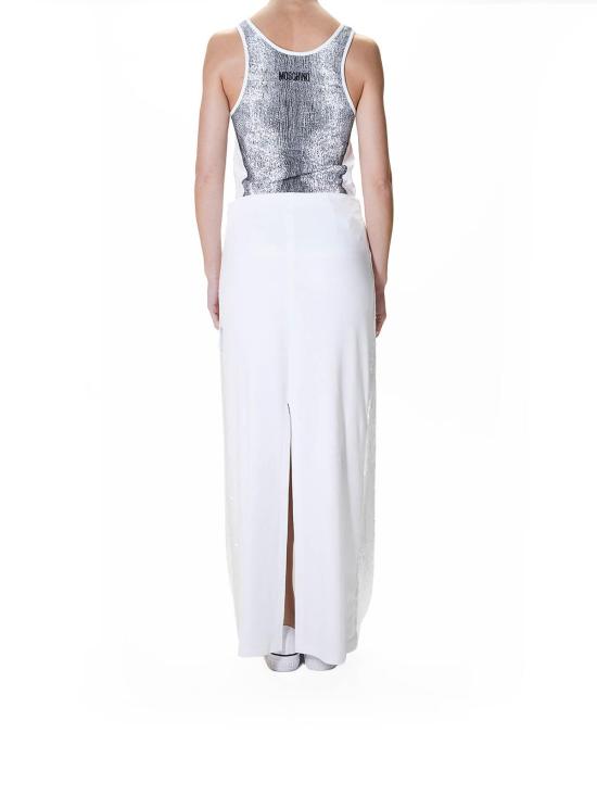 26SS 모스키노 롱 스커트 010105422001 White - MOSCHINO
