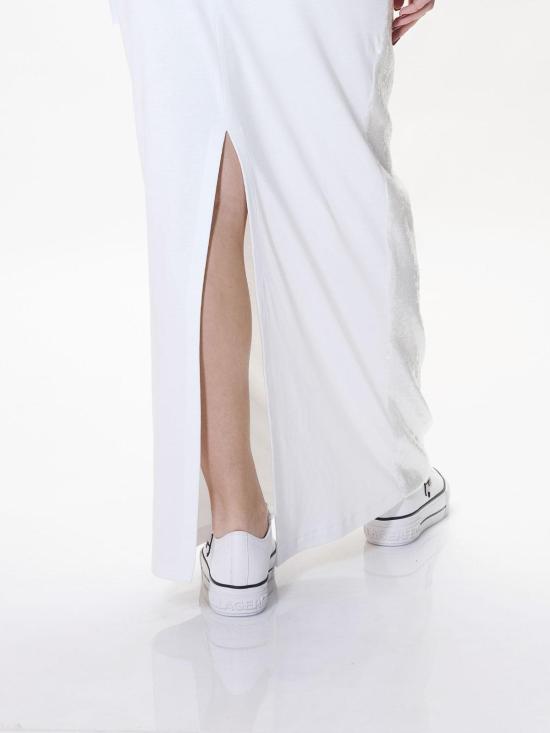26SS 모스키노 롱 스커트 010105422001 White - MOSCHINO