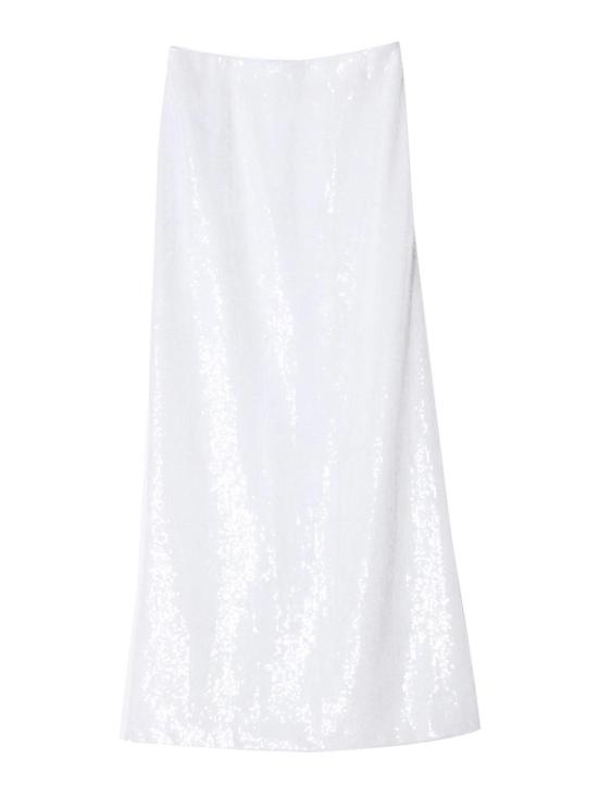 26SS 모스키노 롱 스커트 010105422001 White