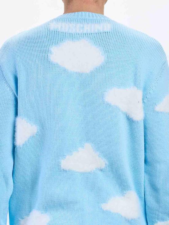 26SS 모스키노 긴팔 티셔츠 093502070888 Light Blue - MOSCHINO