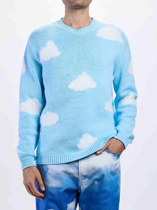 26SS 모스키노 긴팔 티셔츠 093502070888 Light Blue - MOSCHINO