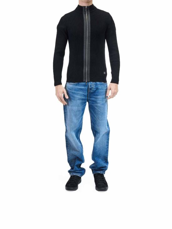 25FW 칼라거펠트 집업 니트 655016554305990 Black - KARL LAGERFELD