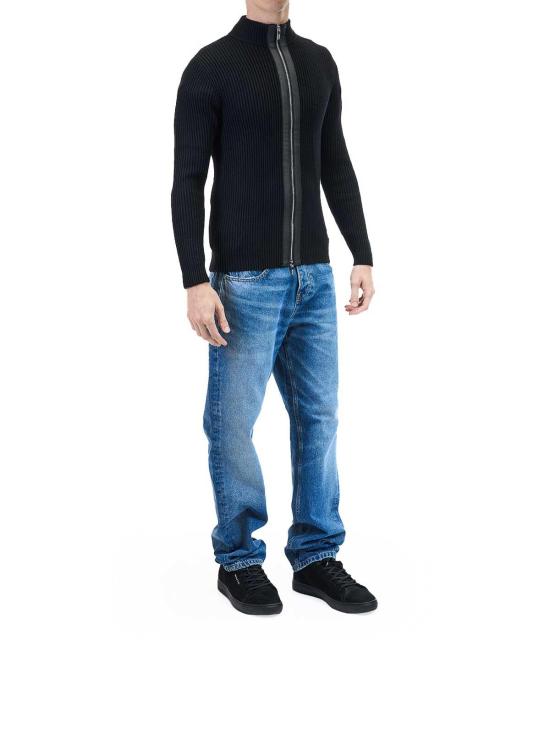 25FW 칼라거펠트 집업 니트 655016554305990 Black - KARL LAGERFELD